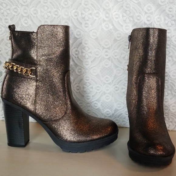 guess metallic boots